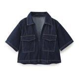 Short Denim Shirt 6164070 Double Stow Skirt 6164068 Set HZ1208