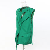Autumn/Winter 2025 OVERSIDE Personality Irregular Small Vest Coat 1467 HZ1208
