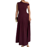 Spring 2025 New Elegant Fashion Temperament Collar Slim Long Dress HZ1208