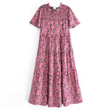 2025 Women's New Cotton-Print T-Shirt With Loose Cake Dress 8744 HZ1208