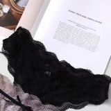 Sexy Three-Dimensional Lace T-Shirt Trousers Legs Around The Waist Delicate Embroidered Cotton Crotch Lady Thong HZ1208