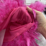 Real Shooting Feather Dress Small Pony Short Skirt Birthday Dress Dress Princess Short Dress 9022 HZ1208
