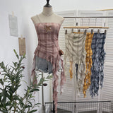 Physical Shop Recommended Autumn And Winter Coarse Flowers Of The Semi-Body Skirt High Waist Thin Anti-Walking A Word Ass Short Skirt 8893 HZ1208