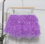 Real Shooting Feather Dress Small Pony Short Skirt Birthday Dress Dress Princess Short Dress 9022 HZ1208