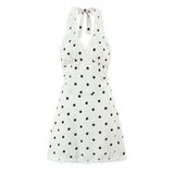 Summer New Women's Heart Girl Pure Desire To Hang Neck Lace Lace V-Neck Dress Skirt HZ1208