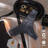 Relay Empty Trousers V Flash Diamond Buckle Lace Side Trousers Without Trace Ice Splicing Lace Lady T-Tants HZ1208