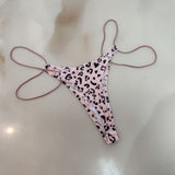 Threaded Cotton Strip Single With Sexy Thong Lady English Letter Logo Thong Trousers Women's Trousers HZ1208