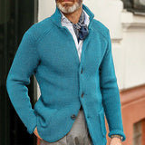 Fashion New Products - Dress Men's Casual Long-Sleeved Pure Color Knit Coat Men's Coat HZ1208