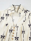 2025 Summer New Lotus Leaf Side-Sleeved Women's Bow Jacket Dress HZ1208