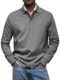 2025 New Men's Casual Long-Sleeved Button-Down Shirt HZ1208