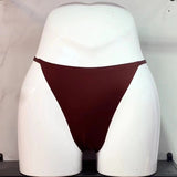 Comfort Ice Silk Scarless Lady Thong Diamond With Female Thong Trousers T-Pants Large Thong Trousers HZ1208