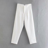 Spring And Summer 2025 New Fashion Multi-Color Pendant High-Waisted Halon Casual Suit Pants HZ1208