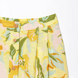 Z2025 New Sling Linen-Blend Printed Short Coat Skirt Set 8351039 8351038 HZ1208