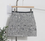 2025 New Scaro Squint Red Skirt High Waist Thin A Word Backbage Anti-Walking Short Skirt 8286 HZ1208