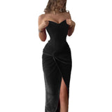 Sexy Women's New Sleeveless Shoulder-Meared Waist Babes Dress HZ1208