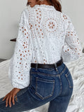 Spring/Summer 2025 Women's Clothing Button White Autumn Women's Shirt HZ1208