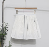 Design-Sensitive Niche Dress Half-Dress Woman Tight Waist A Trouser Skirt Open Fork Quick Dry Casual Skirt 8183 HZ1208