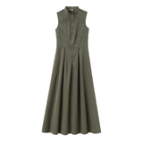 Spring New Dress Round Neckless Waistt Commuting Temperament 2902586 HZ1208