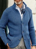 Fashion New Products - Dress Men's Casual Long-Sleeved Pure Color Knit Coat Men's Coat HZ1208